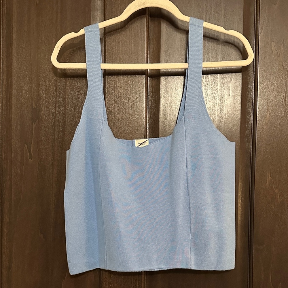 Abercrombie & Fitch Blue Cropped Tank